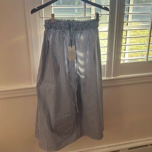 Tuckernuck blue and white striped skirt